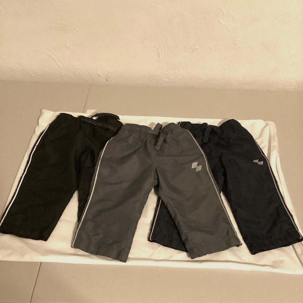 Children’s Place Three Pairs of Fully Lined Athletic Pants - Size 9-12 Months